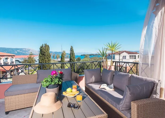 Appartement Yanna's Sea View House Close To Corfu Town Alykes Potamou